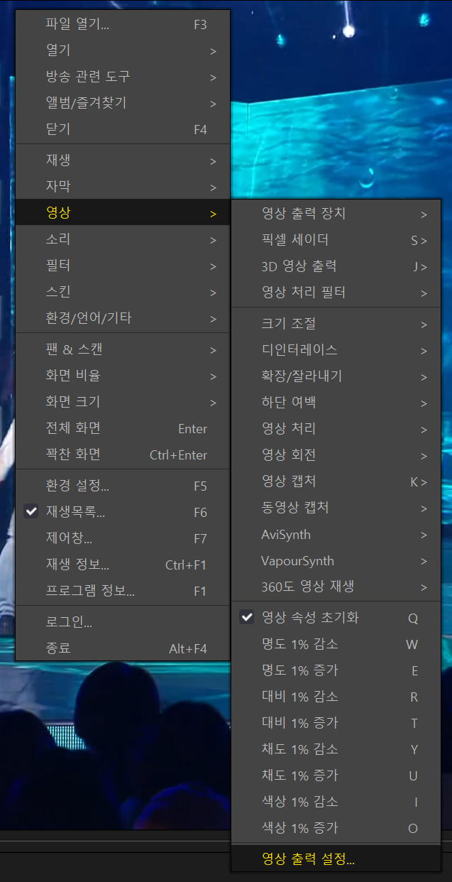 듀얼모니터 환경에서 팟플레이어 버벅임 해결하기